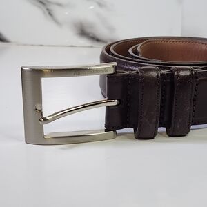 Allen Edmonds Men's Brown Genuine Leather, Dress Belt. Made In USA